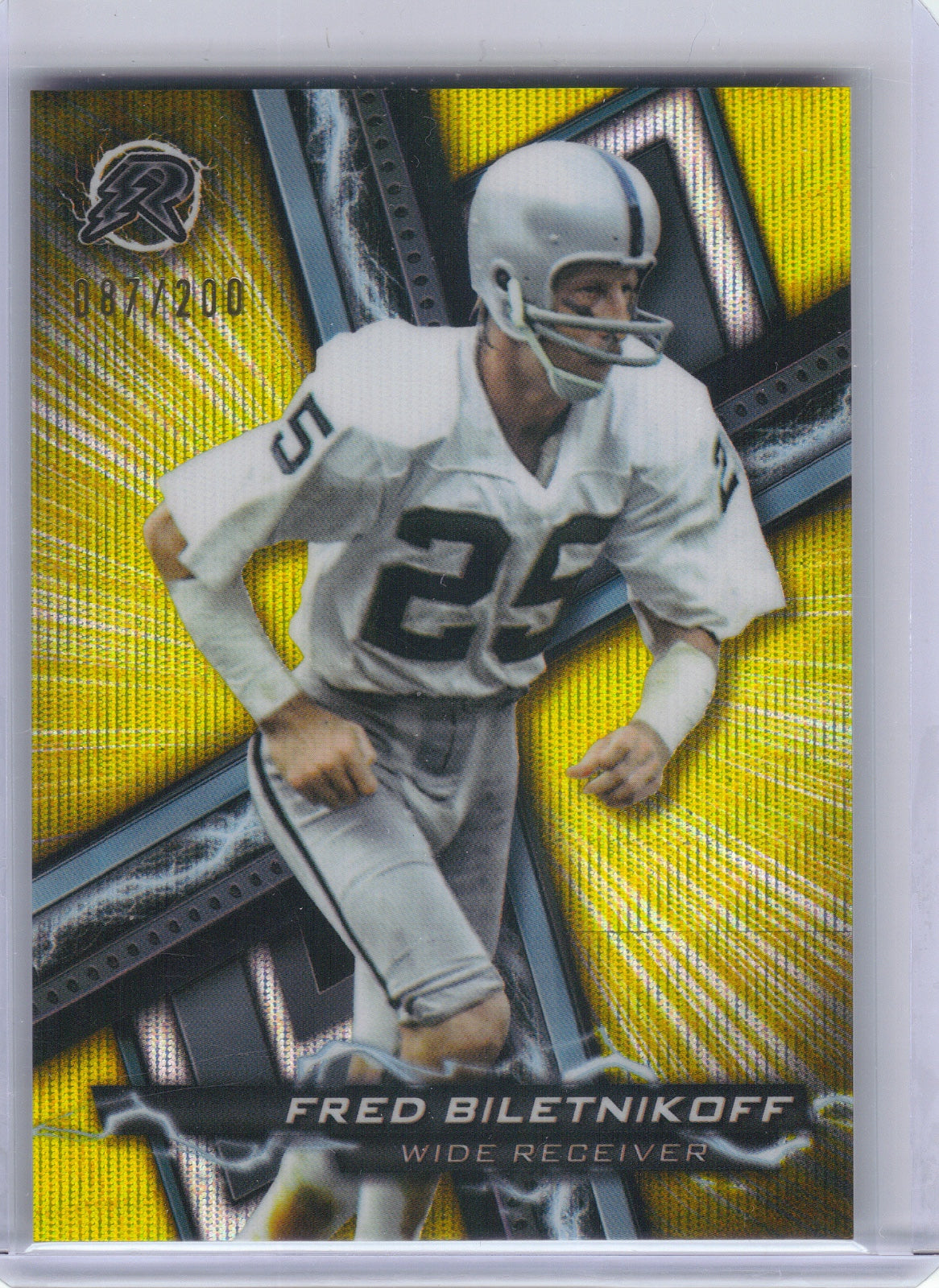 Fred Biletnikoff Oakland Raiders 2023 Topps - Resurgence Yellow Surge #81 /200