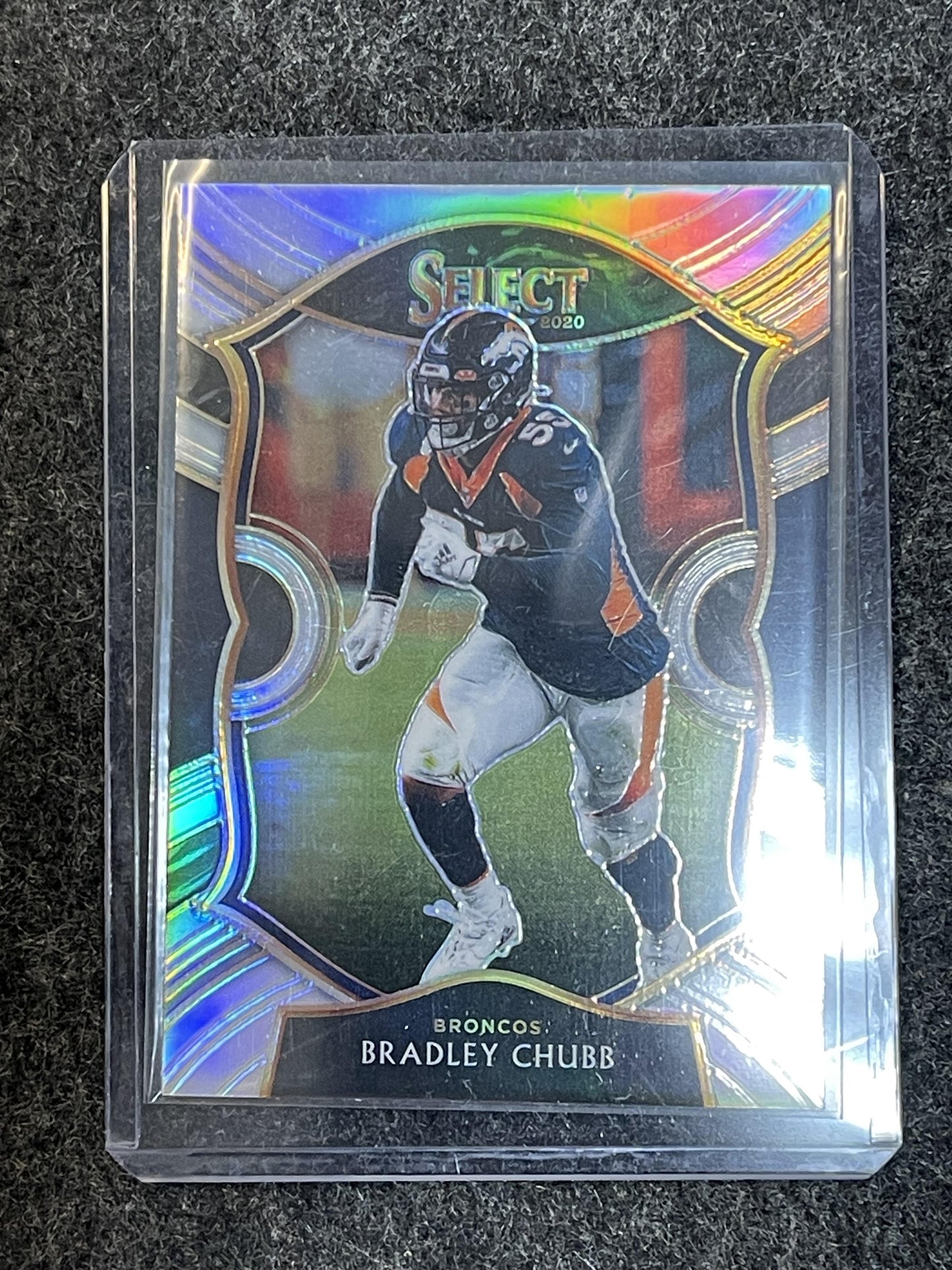 2020 Panini Select #34 Bradley Chubb Silver Prizm Denver Broncos