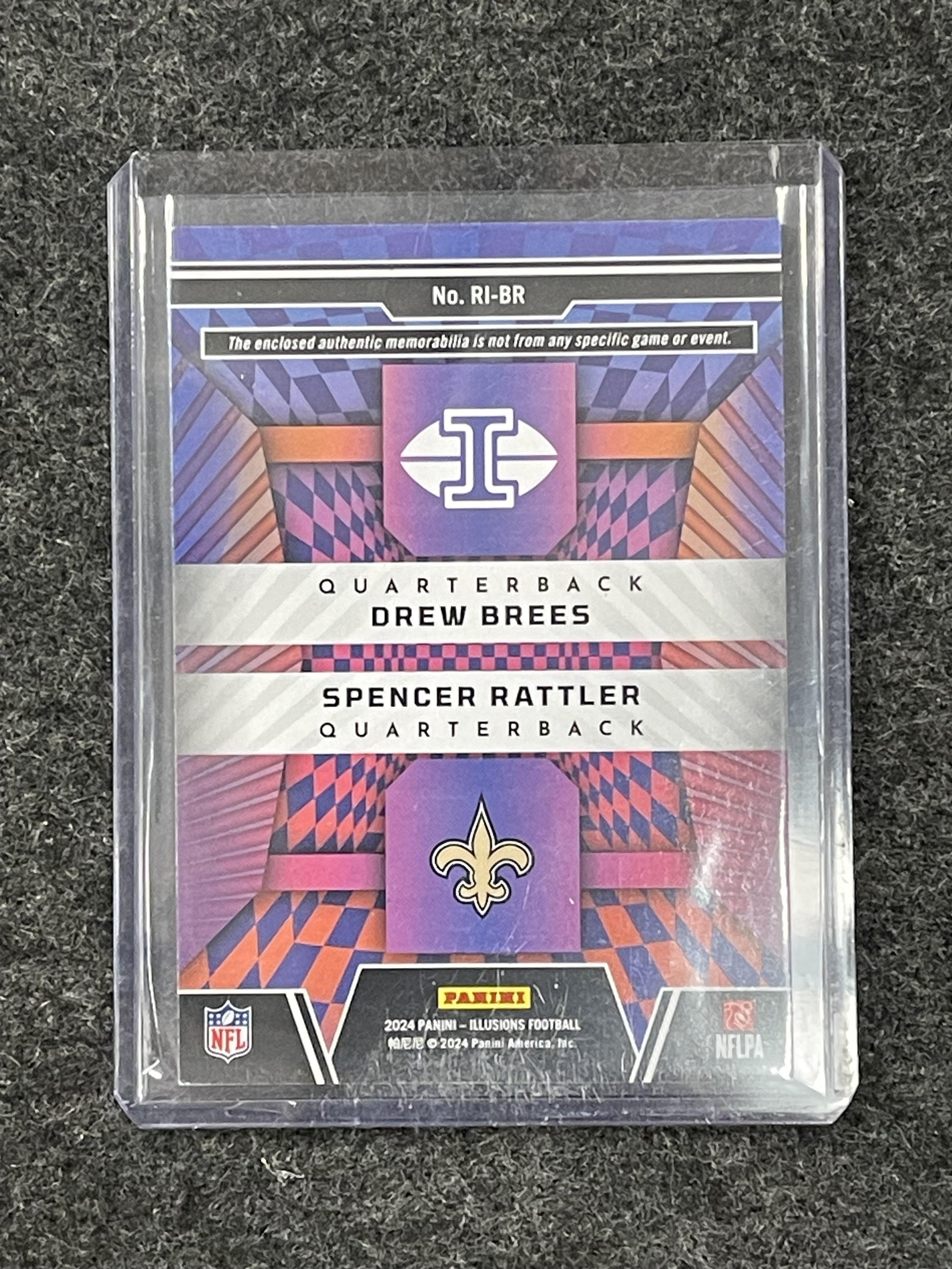 2024 Panini Illusions #RI-BR Drew Brees / Spencer Rattler /199 Rookie Idols Dual