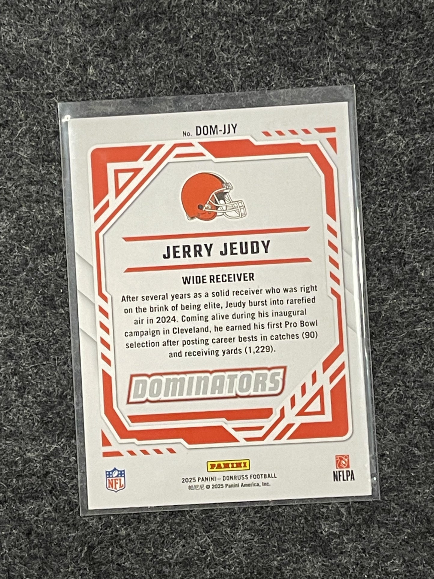 2025 Donruss #DOM-JJY Jerry Jeudy Dominators Cleveland Browns