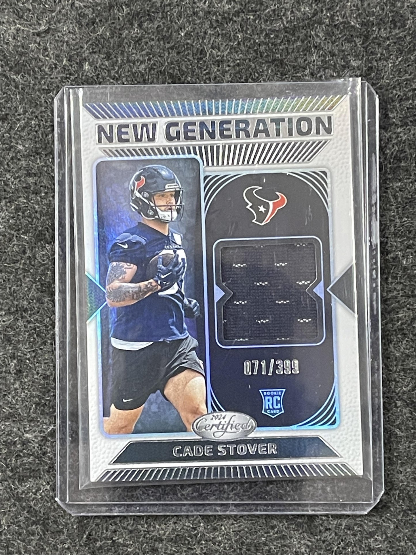 2024 Panini Certified #NGS-CSR Cade Stover New Generation Jerseys Mirror #/399