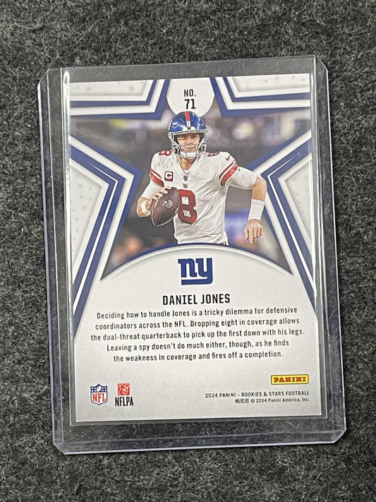 2024 Panini Rookies & Stars #71 Daniel Jones Purple #/299 New York Giants SN