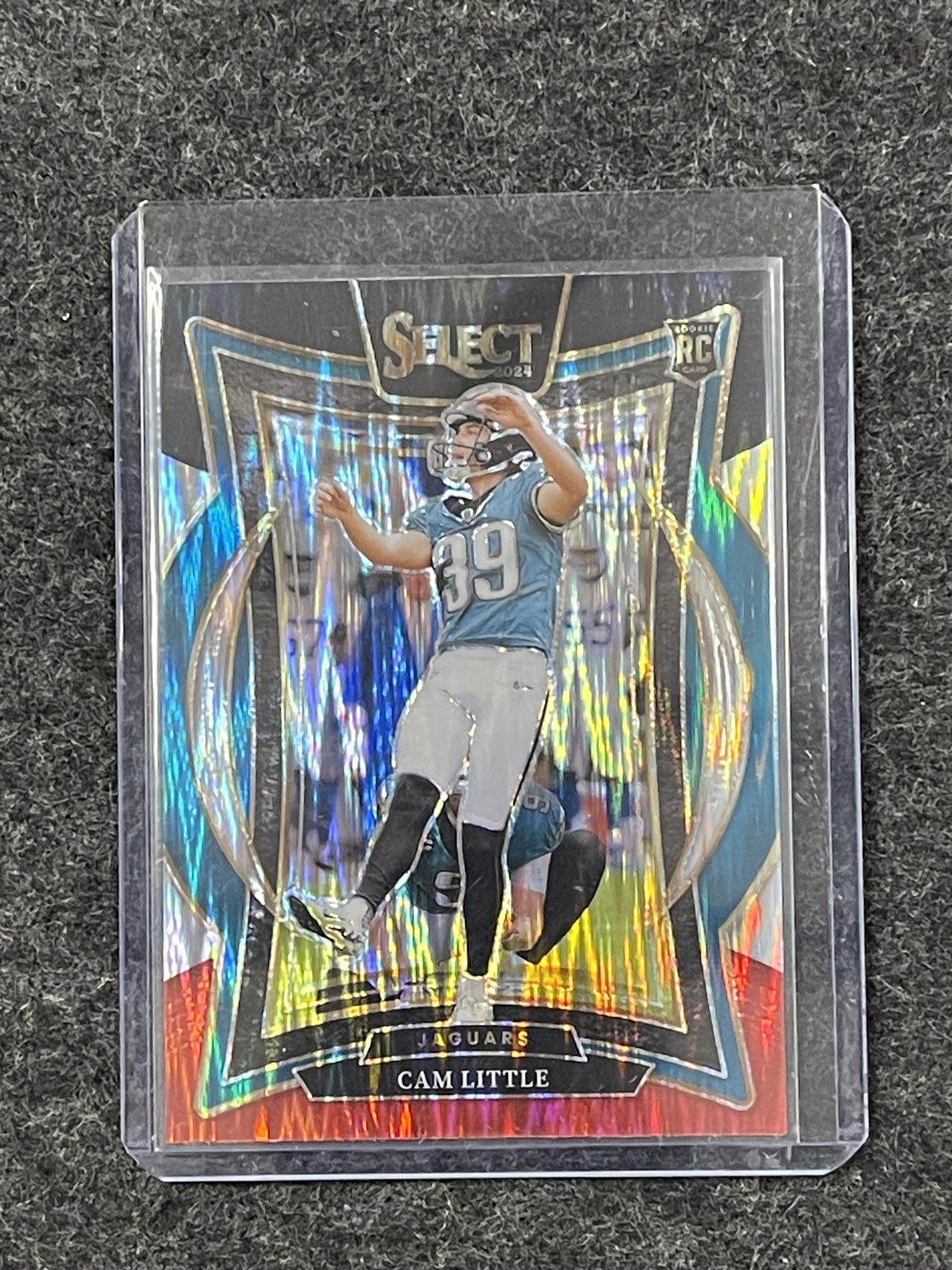 2024 Panini Select - Black & Red Prizm Shock #49 Cam Little Jax