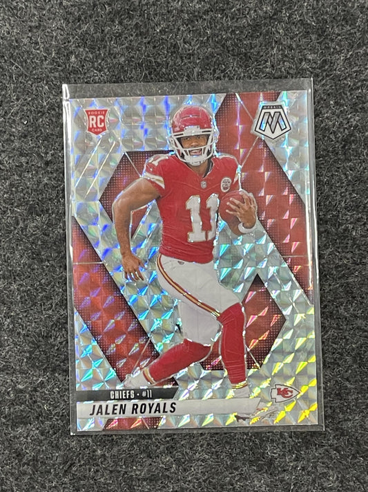 2025 Panini Mosaic #313 Jalen Royals Mosaic Kansas City Chiefs RC