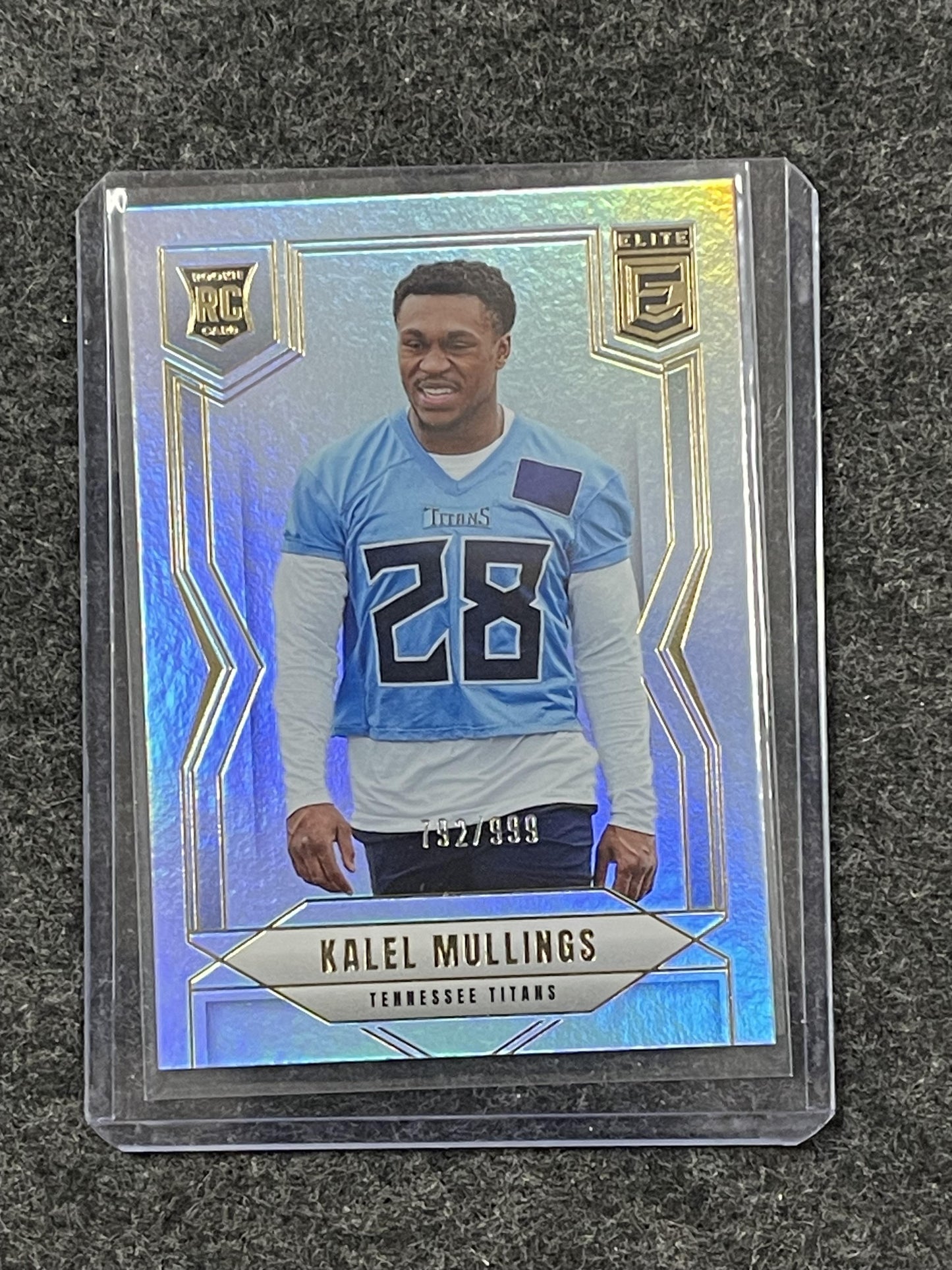2025 Donruss Elite #146 Kalel Mullings #/999 Tennessee Titans SN,RC