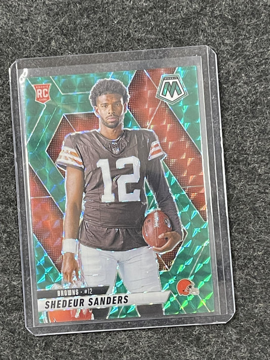 2025 Panini Mosaic #290 Shedeur Sanders Mosaic Green Cleveland Browns RC