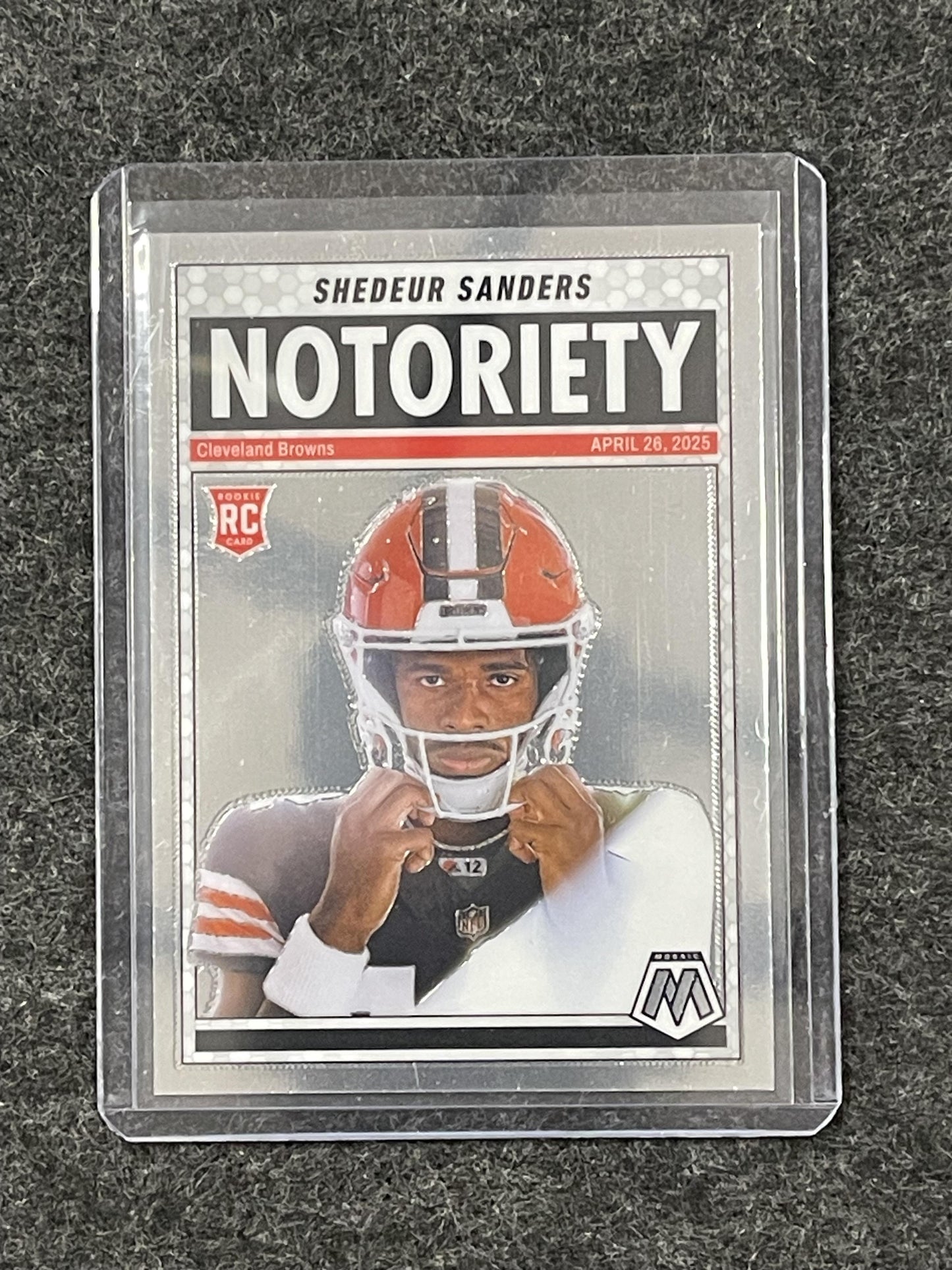 2025 Panini Mosaic #13 Shedeur Sanders Notoriety Cleveland Browns