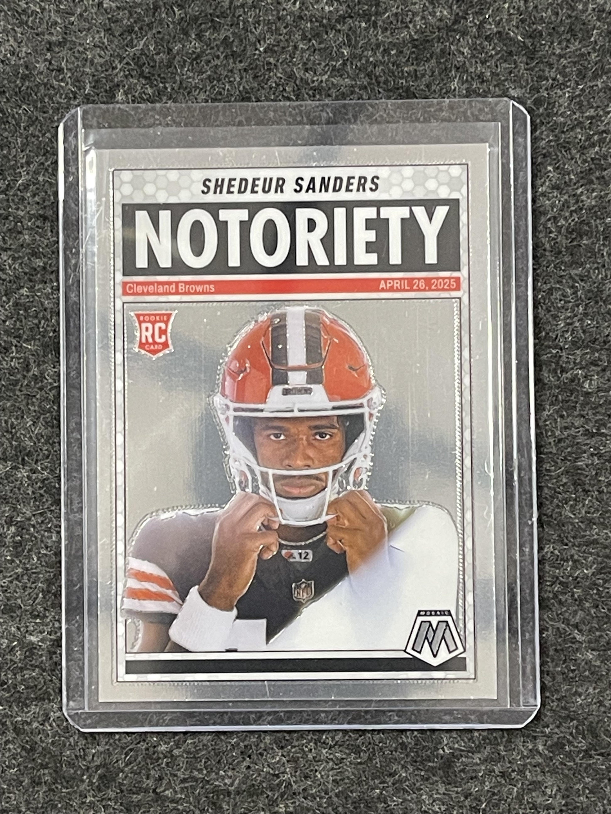 2025 Panini Mosaic #13 Shedeur Sanders Notoriety Cleveland Browns