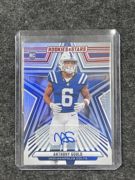 2024 Panini Rookies & Stars #104 Anthony Gould Signatures Longevity #/349 Colts