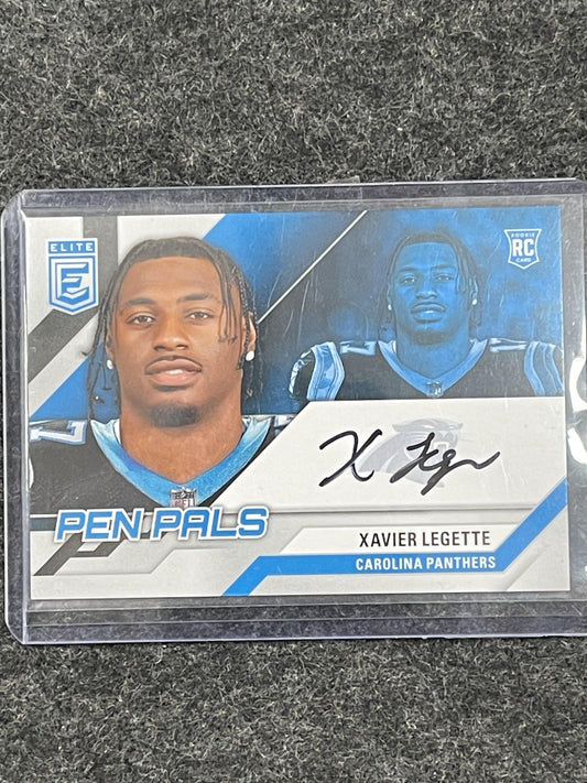 2024 Donruss Elite #PALV-XLE Xavier Legette Pen Pals Black Ink Panthers