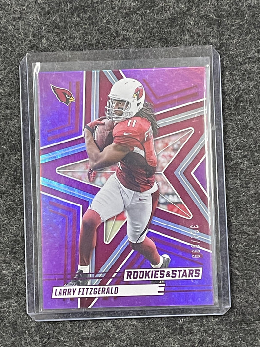 2025 Panini Rookies & Stars #16 Larry Fitzgerald Purple #/999 Arizona Cardinals