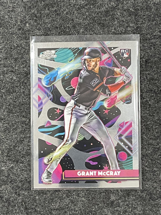 2025 Topps Chrome Cosmic #28 Grant McCray San Francisco Giants RC