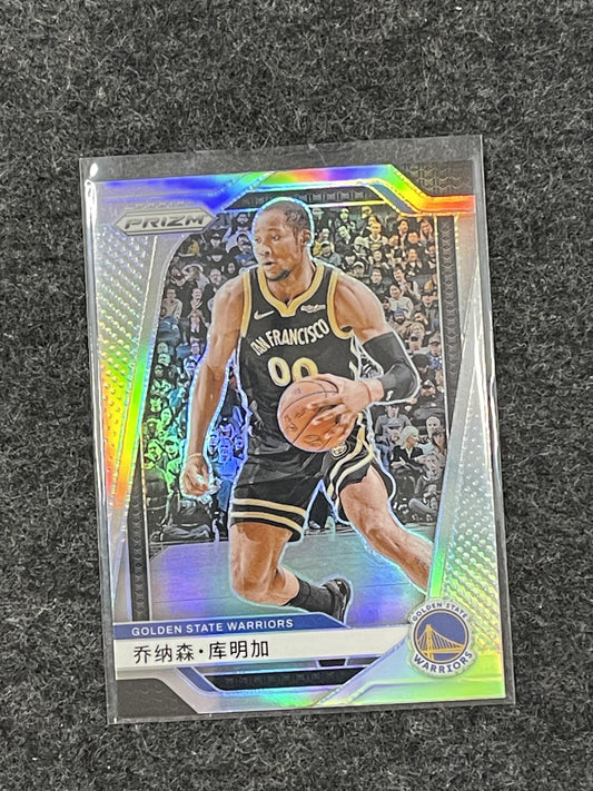 2024-25 Panini Prizm #104 Jonathan Kuminga Prizms Chinese Golden State Warriors