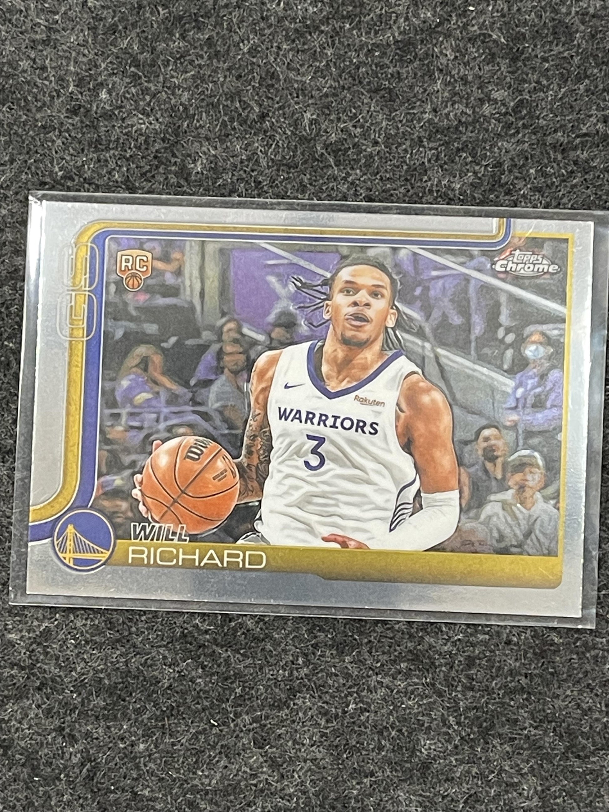 2025-26 Topps Chrome #287 Will Richard Golden State Warriors RC