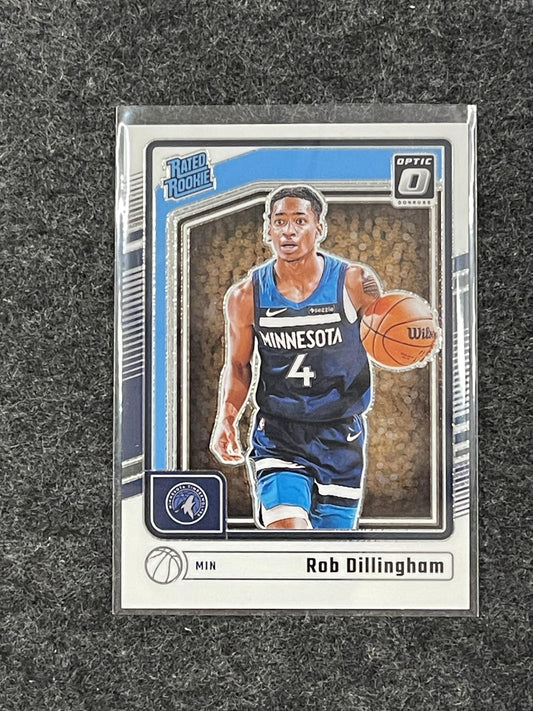 2024-25 Donruss Optic #259 Rob Dillingham Minnesota Timberwolves RC