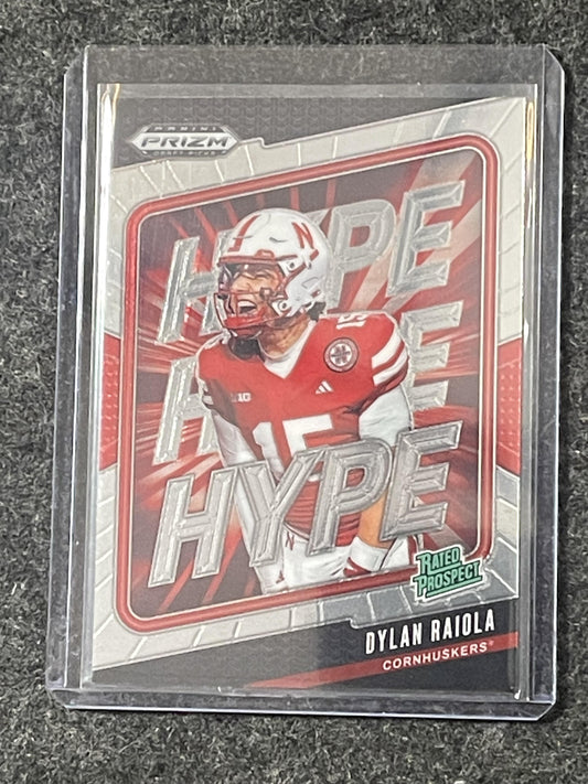 2025 Panini Prizm Draft Picks #23 Dylan Raiola Hype Nebraska Cornhuskers
