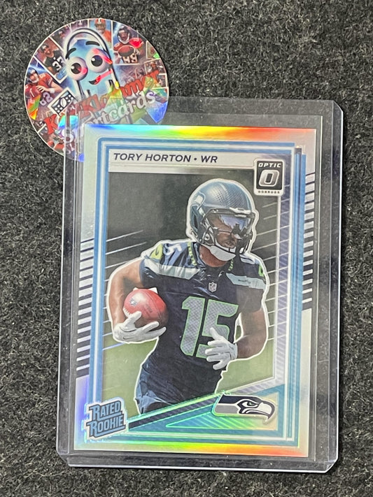 2025 Donruss Optic #295 Tory Horton Holo Seattle Seahawks RC