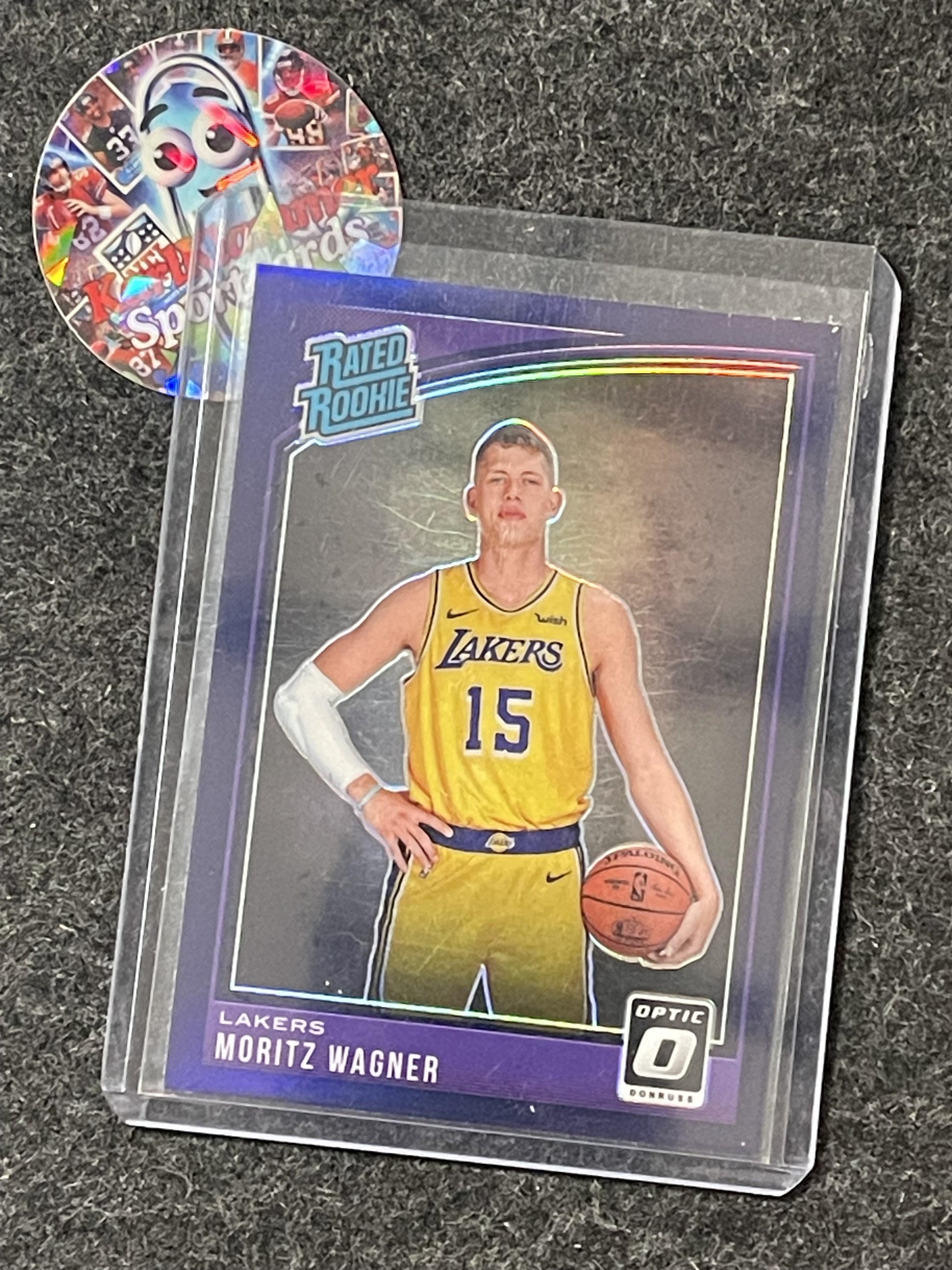 2018-19 Donruss Optic #197 Moritz Wagner Purple Los Angeles Lakers RC