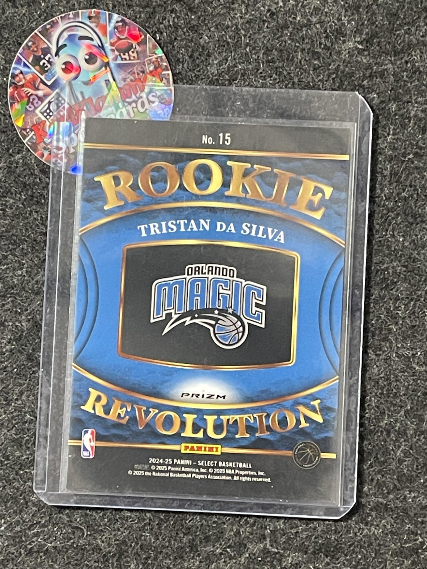 2024-25 Panini Select #15 Tristan da Silva Rookie Revolution Green Prizms Magic