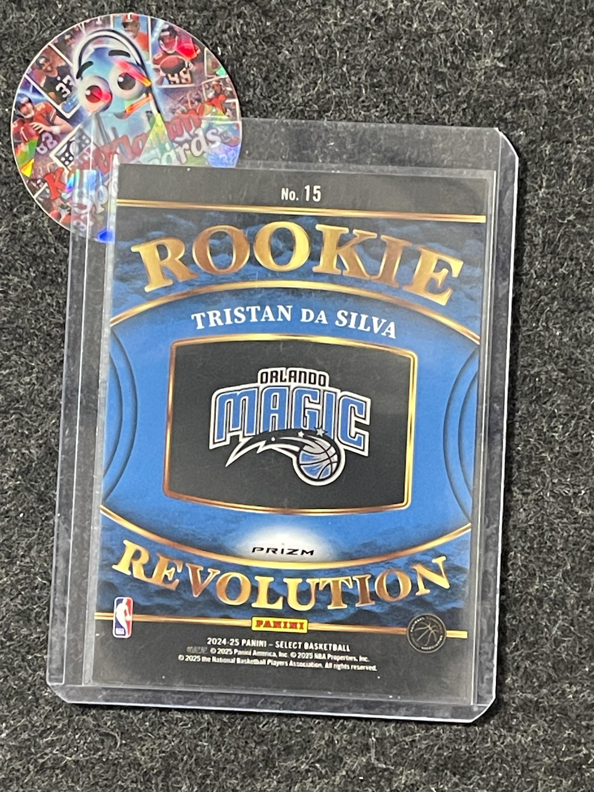 2024-25 Panini Select #15 Tristan da Silva Rookie Revolution Green Prizms Magic