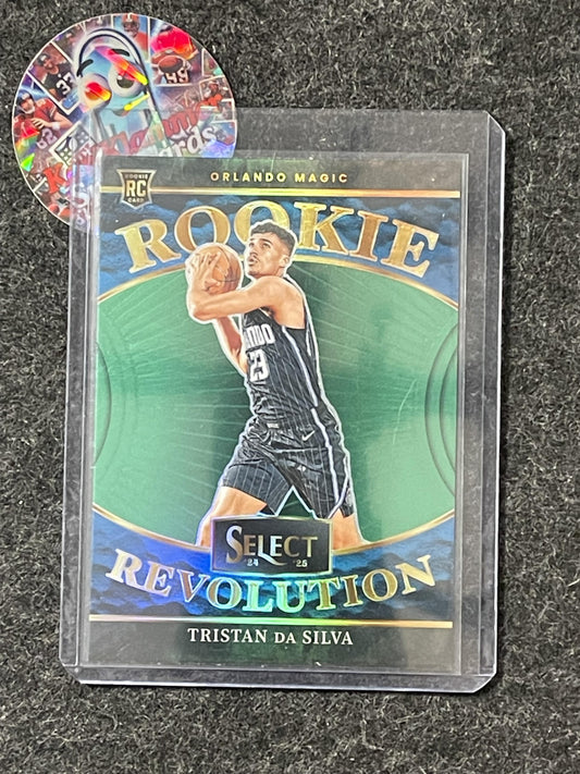 2024-25 Panini Select #15 Tristan da Silva Rookie Revolution Green Prizms Magic