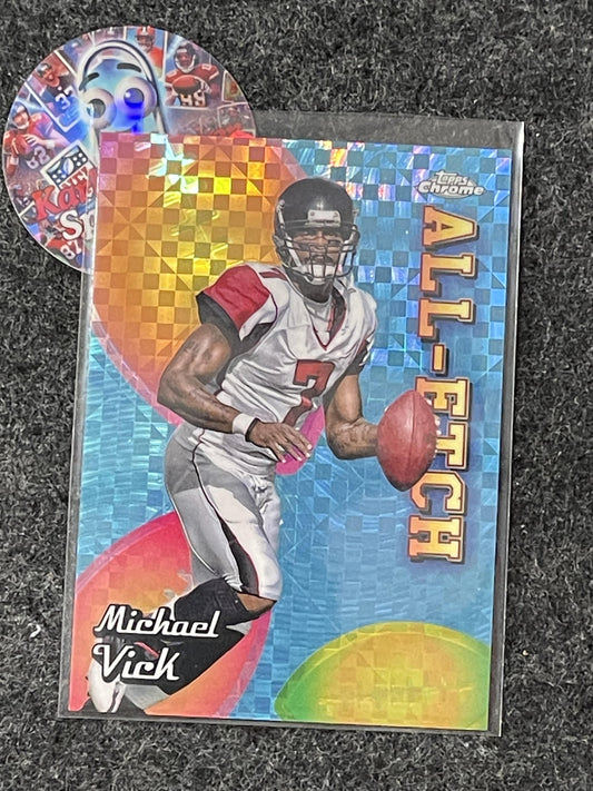 2024 Topps Chrome #CAE-MV Michael Vick Chrome All-Etch X-Fractor