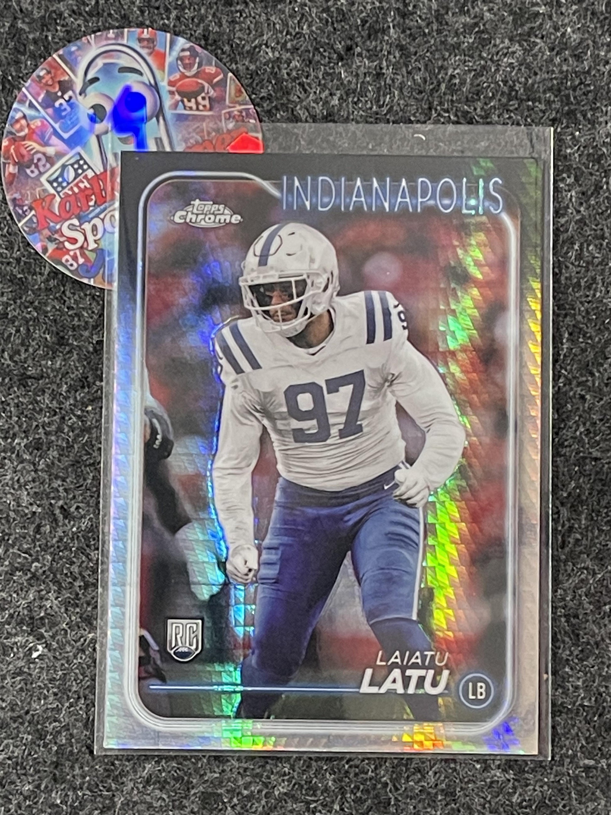 2024 Topps Chrome #247 Laiatu Latu Prism Refractor