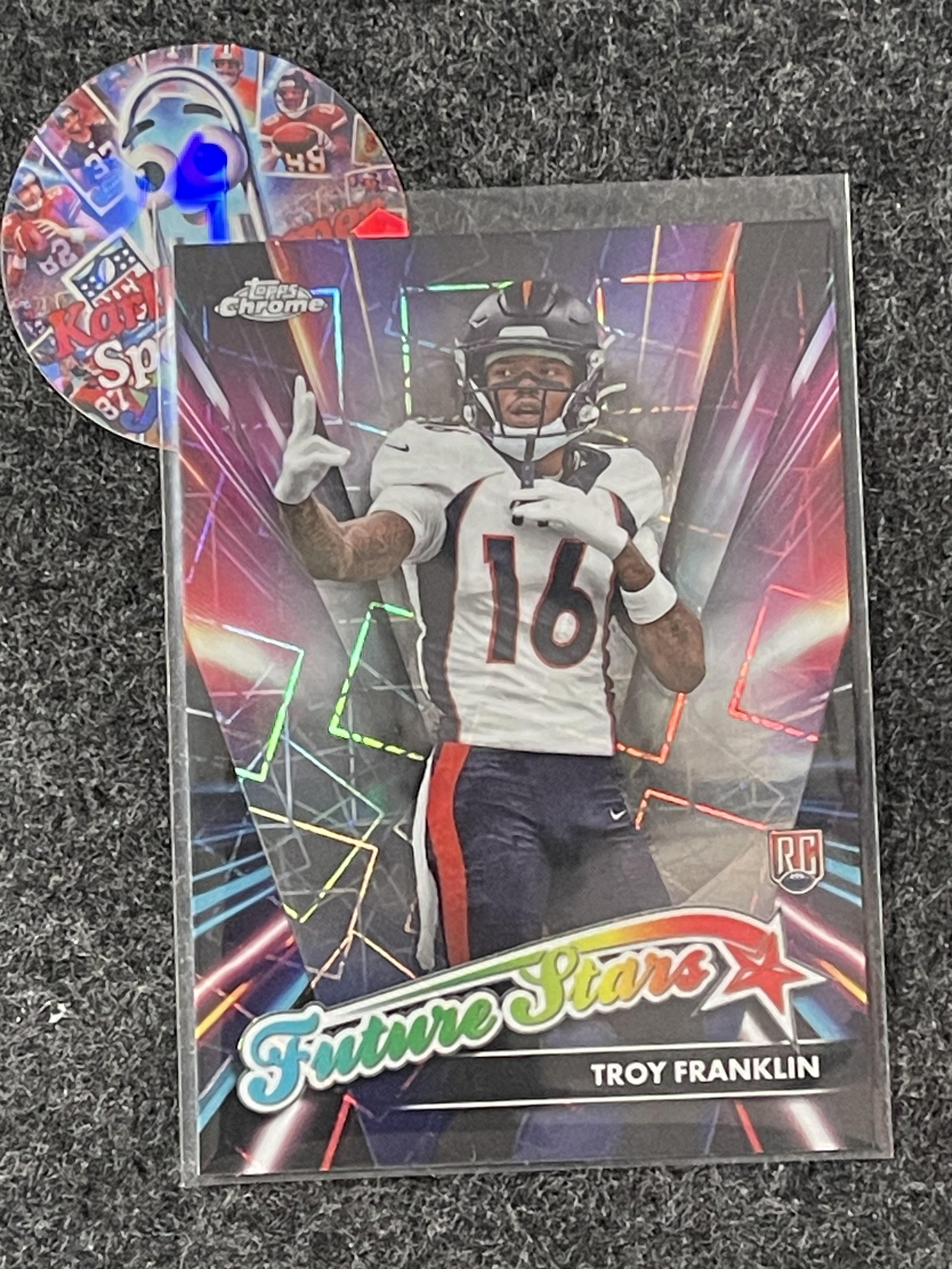 2024 Topps Chrome #FS-11 Troy Franklin Future Stars Lazer Refractor