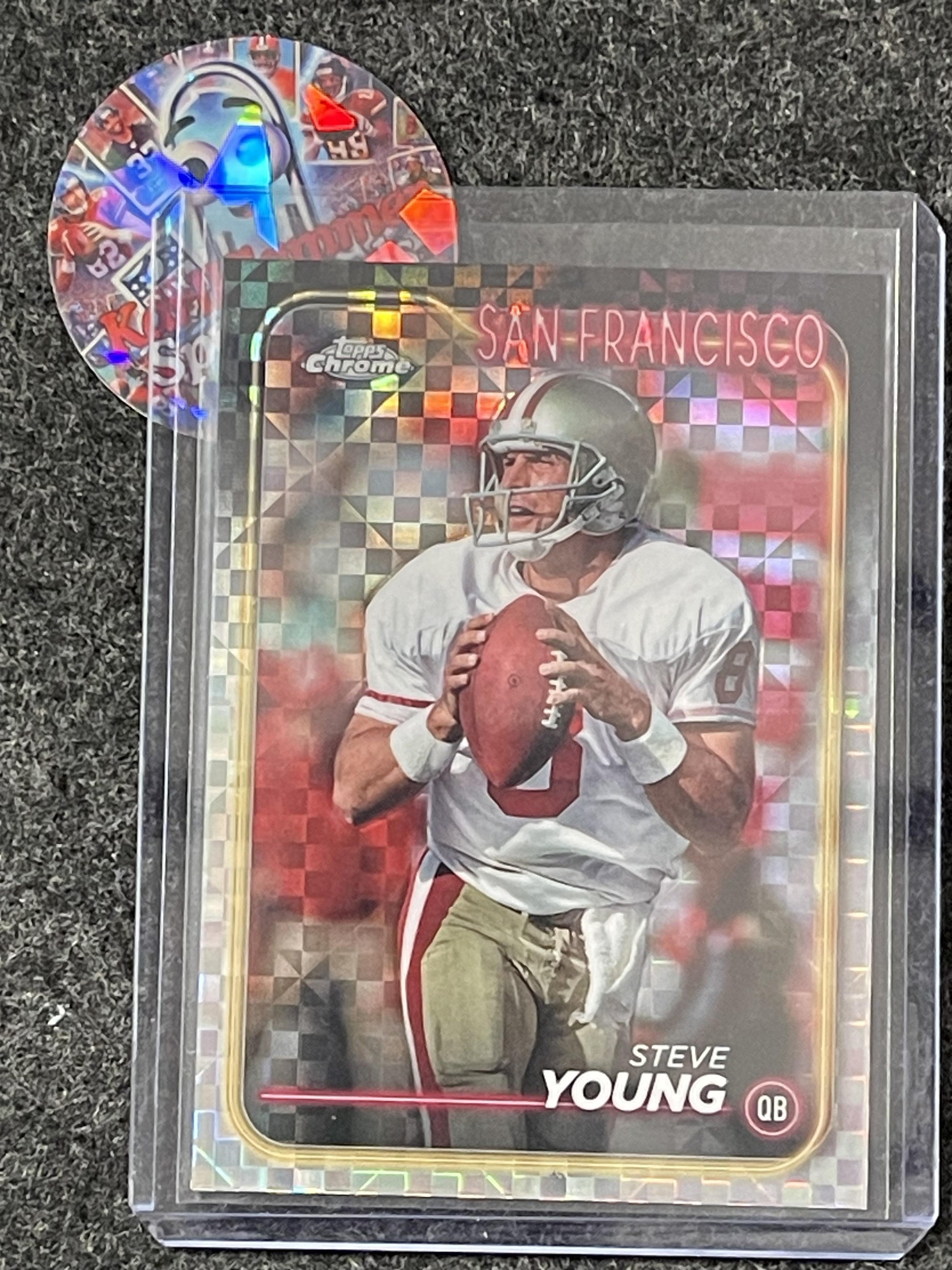 2024 Topps Chrome #178 Steve Young X-Fractor