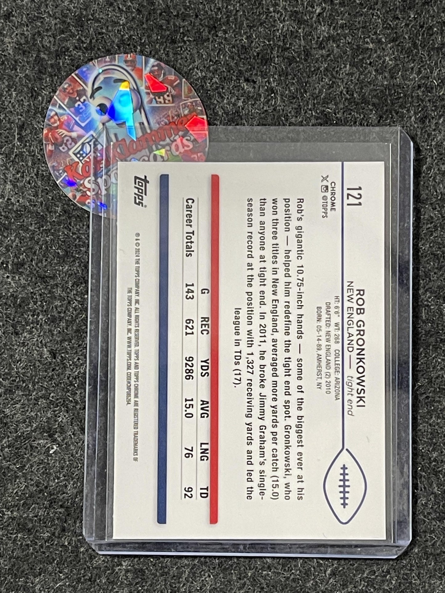 2024 Topps Chrome #121 Rob Gronkowski