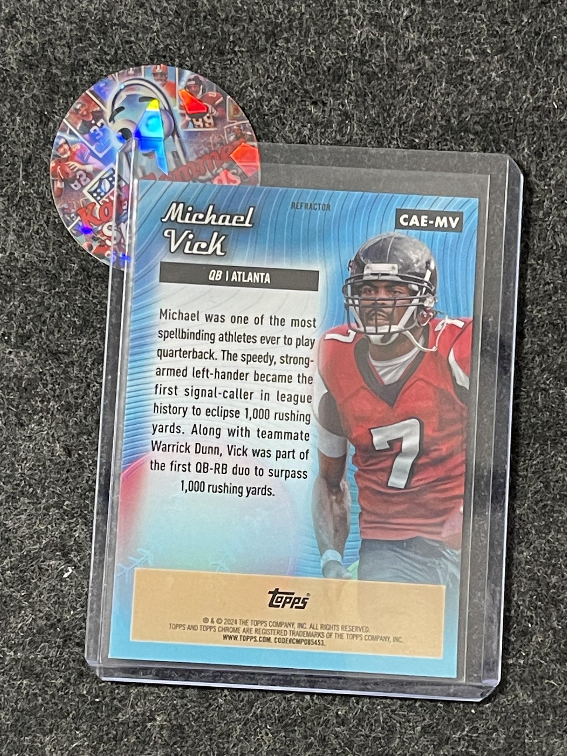 2024 Topps Chrome #CAE-MV Michael Vick Chrome All-Etch Refractor