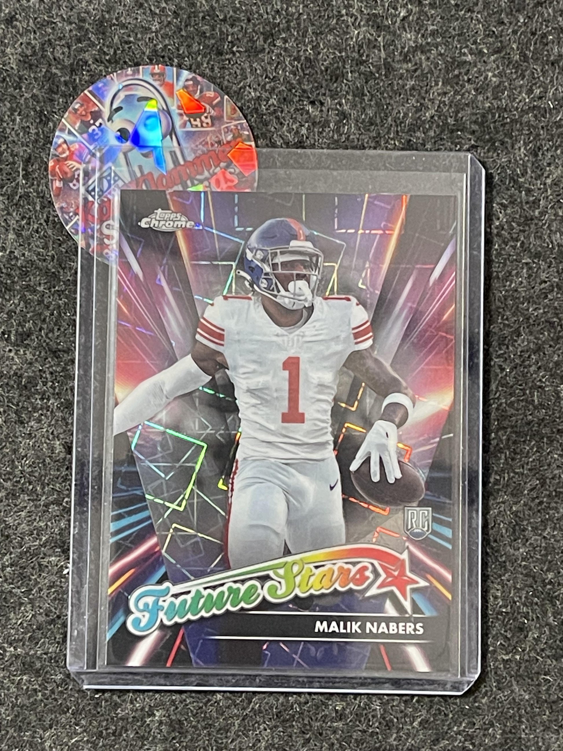 2024 Topps Chrome #FS-9 Malik Nabers Future Stars Lazer Refractor