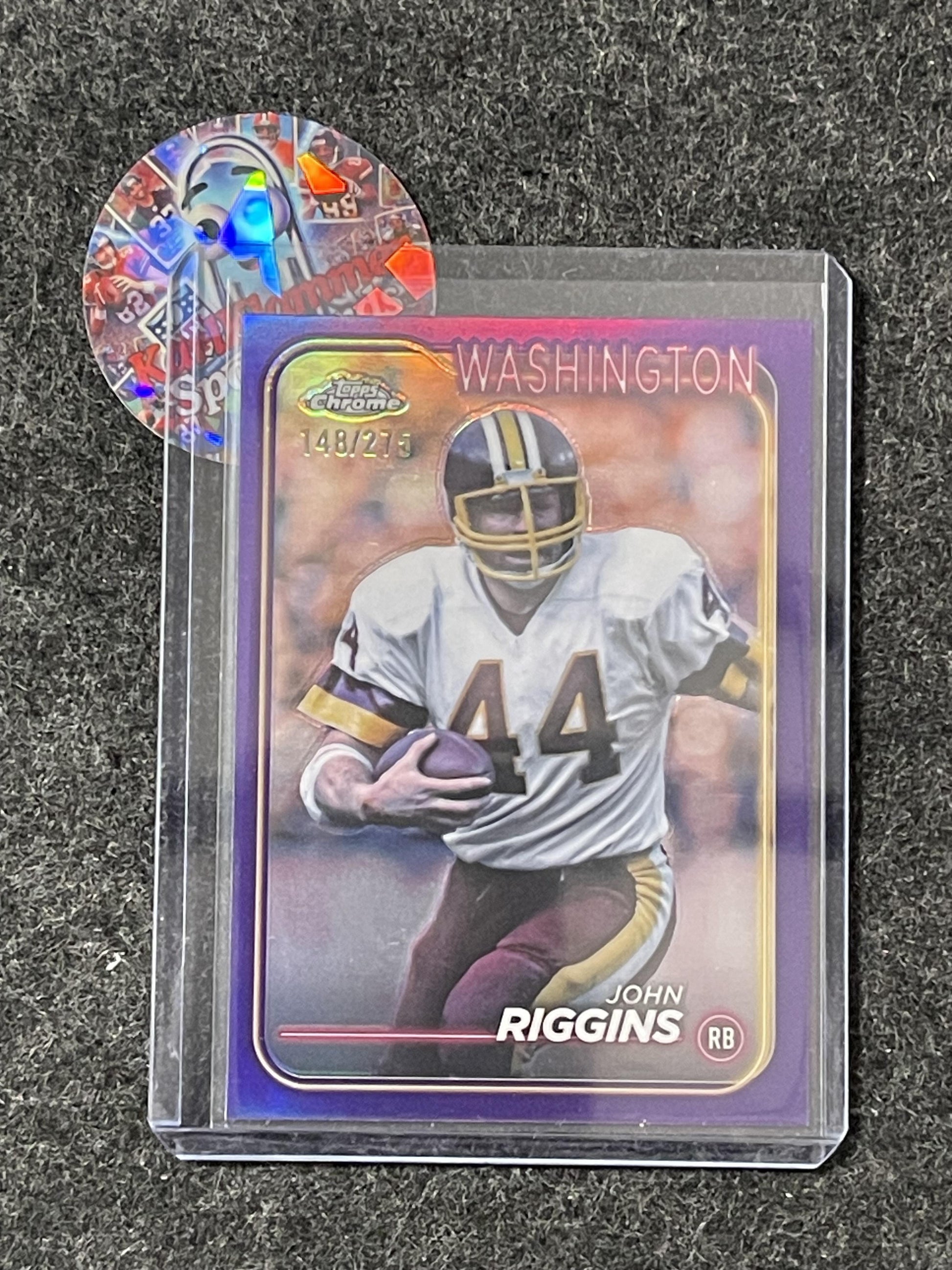2024 Topps Chrome #194 John Riggins Purple Refractor #/275