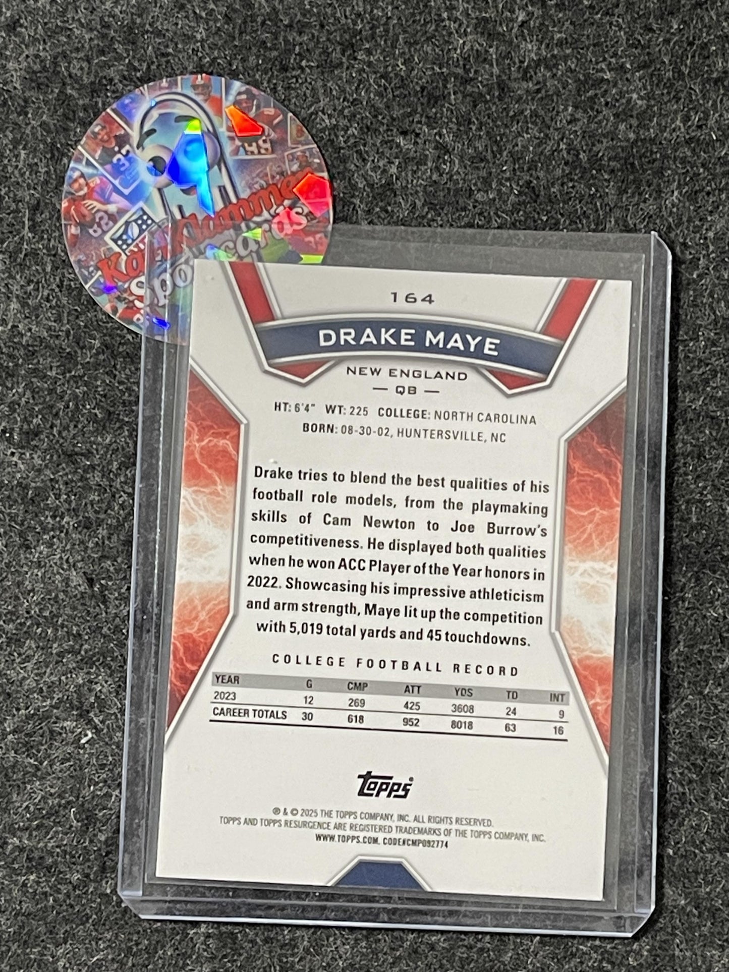 2024 Topps Resurgence #164 Drake Maye
