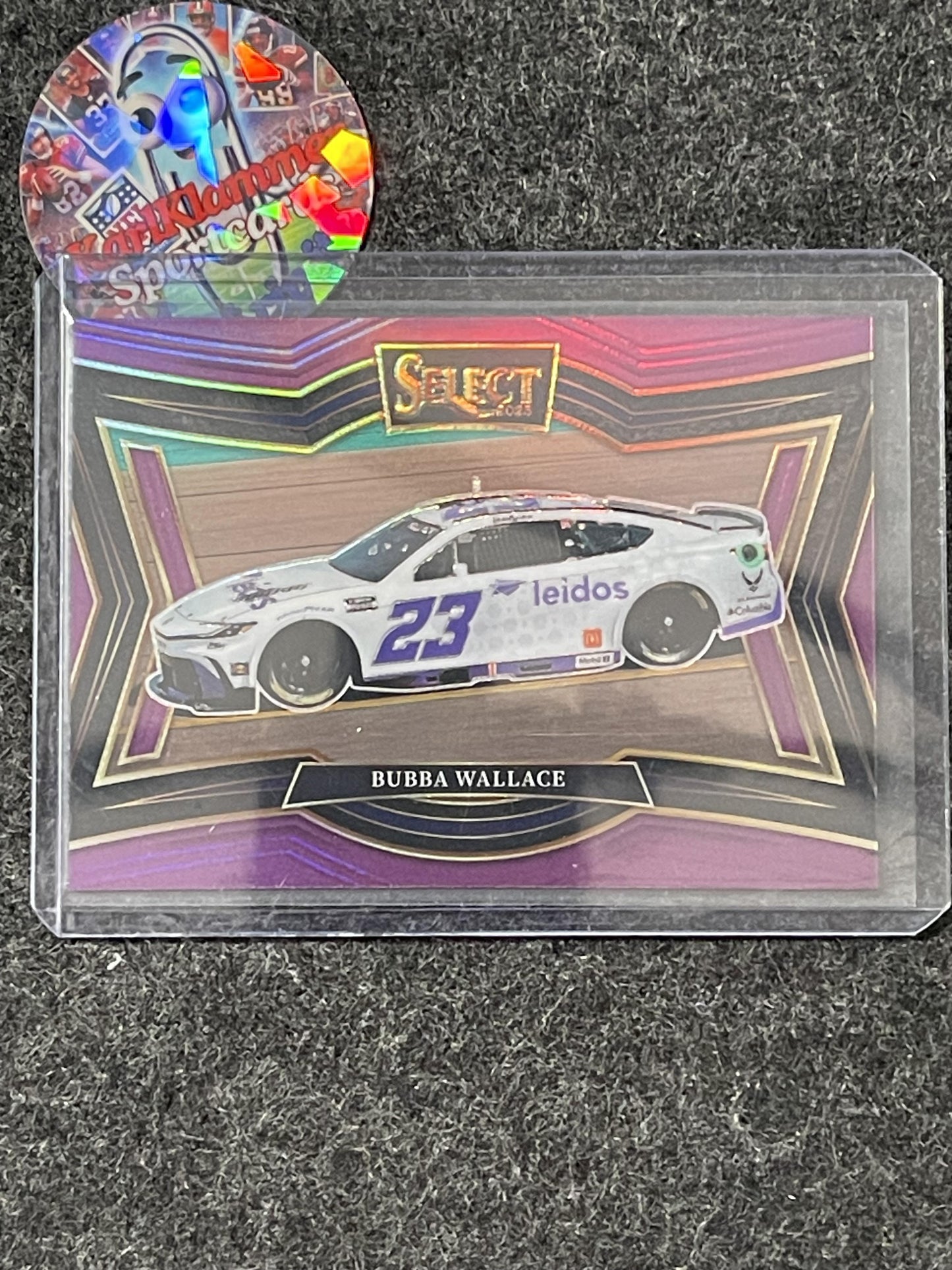 2025 Panini Select #166 Bubba Wallace Purple Prizms #/85