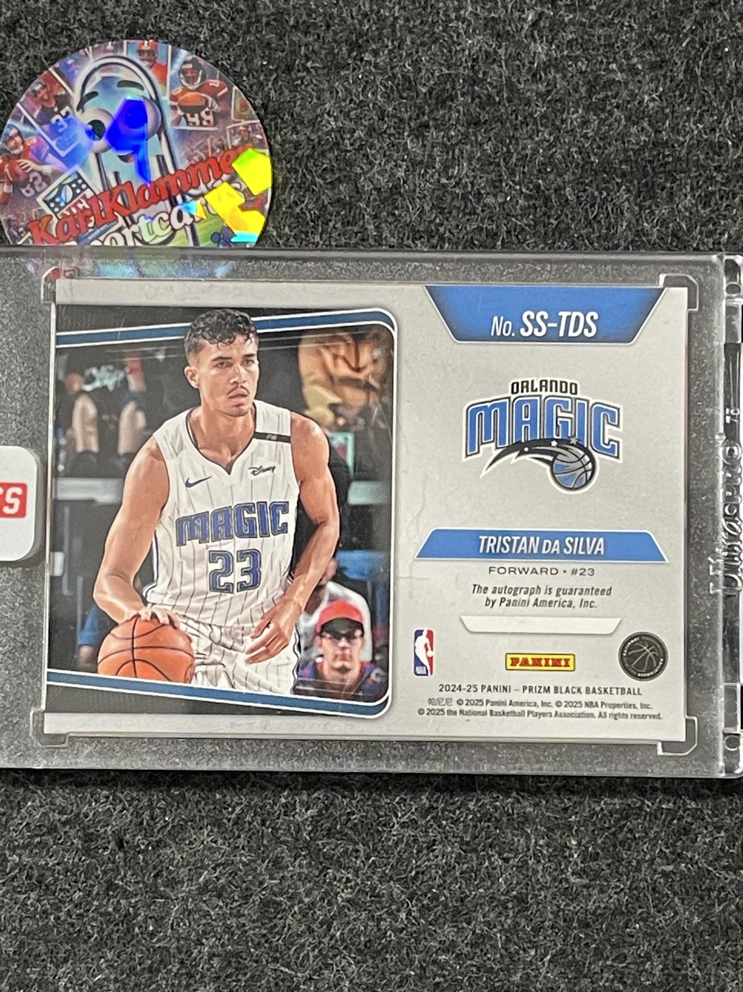 2024-25 Panini Prizm Black #SS-TDS Tristan da Silva Sensational Signatures Prizms Silver