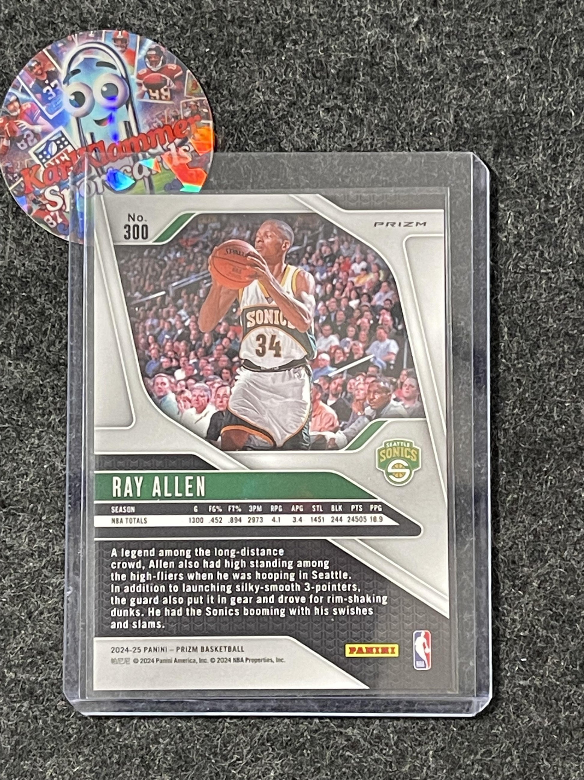 2024-25 Panini Prizm #300 Ray Allen Prizms Pink Ice