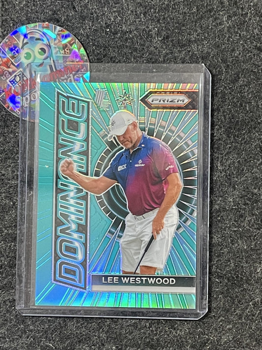 2024 Panini Prizm LIV #15 Lee Westwood Dominance Teal #/199 SN
