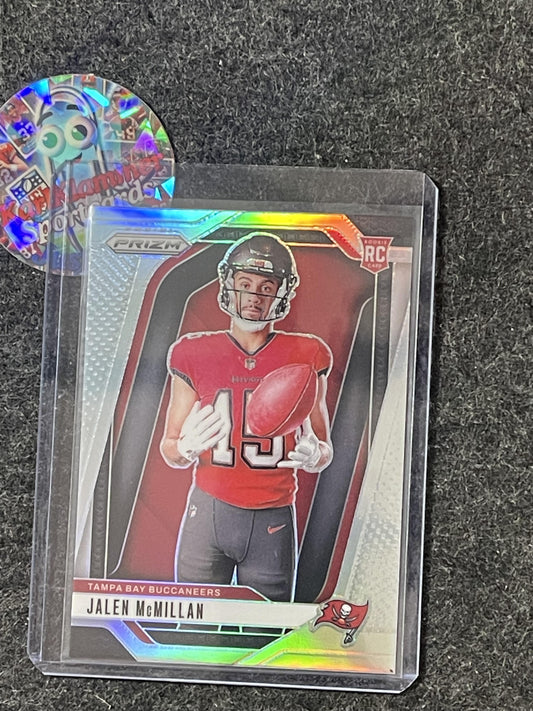 2024 Panini Prizm #14 Jalen McMillan Rookie Variations Silver Prizm Tampa Bay Buccaneers