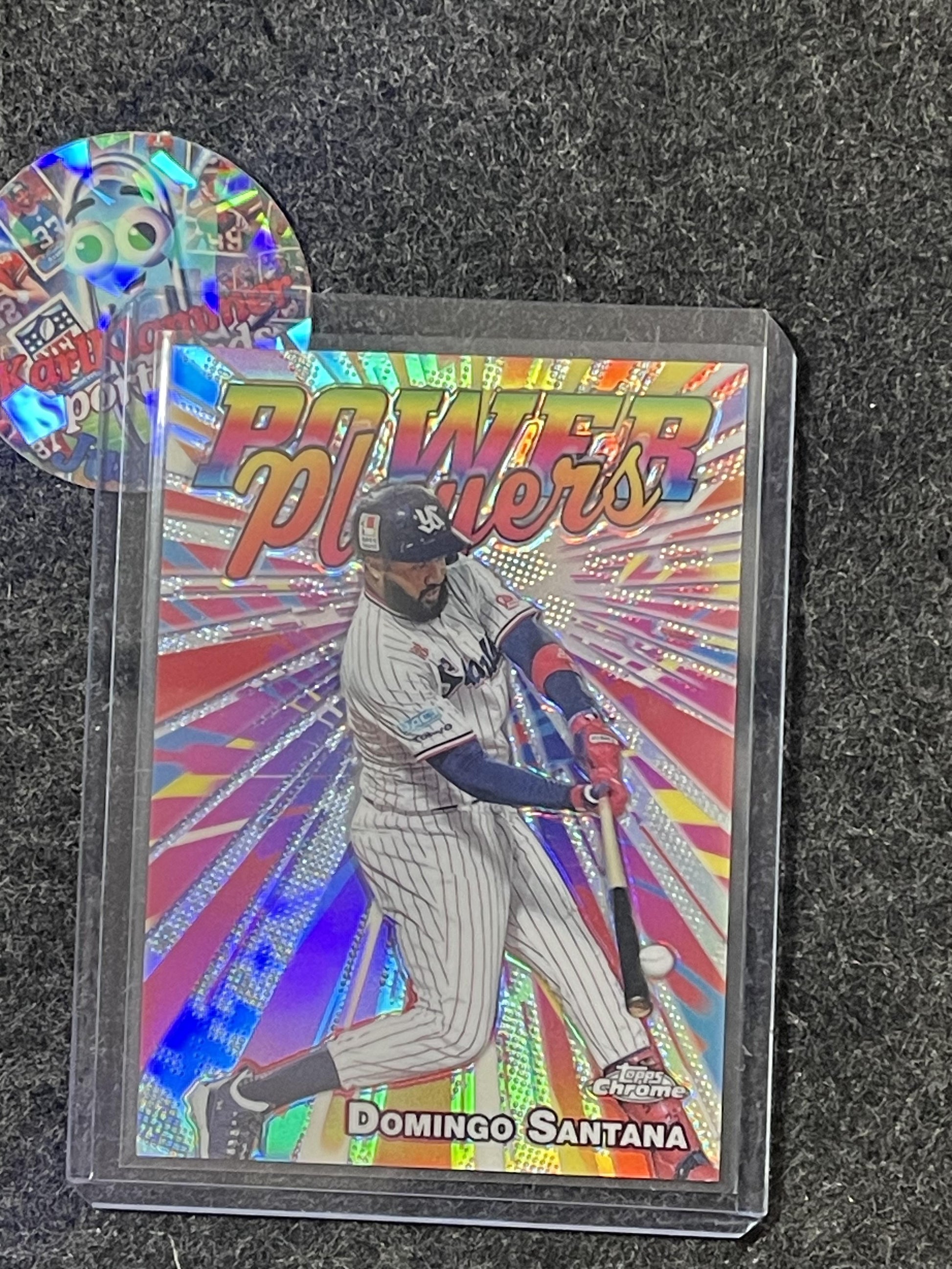 2025 Topps Chrome NPB #PP-22 Domingo Santana Power Players Tokyo Yakult Swallows
