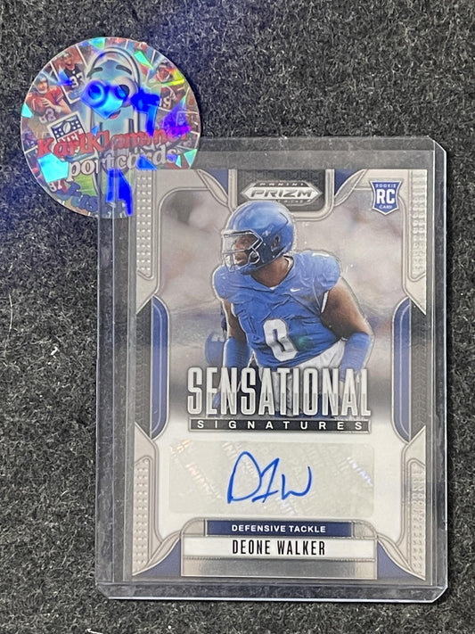 2025 Panini Prizm Draft Picks #SS_DEW Deone Walker Texas Longhorns AU