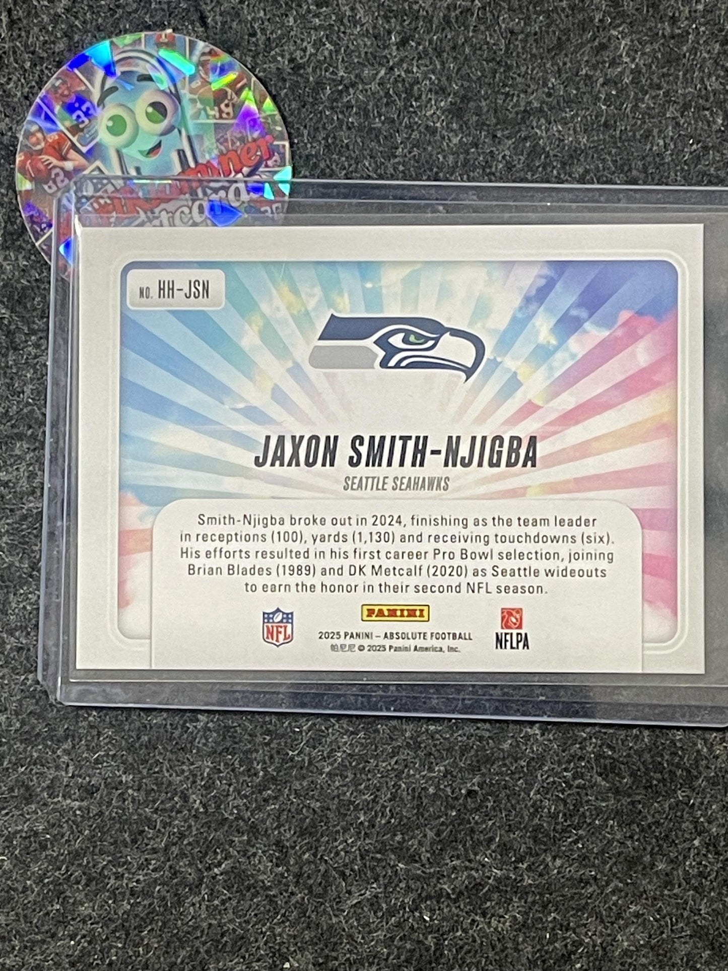 2025 Panini Absolute #HH-JSN Jaxon Smith-Njigba Hog Heaven Seattle Seahawks
