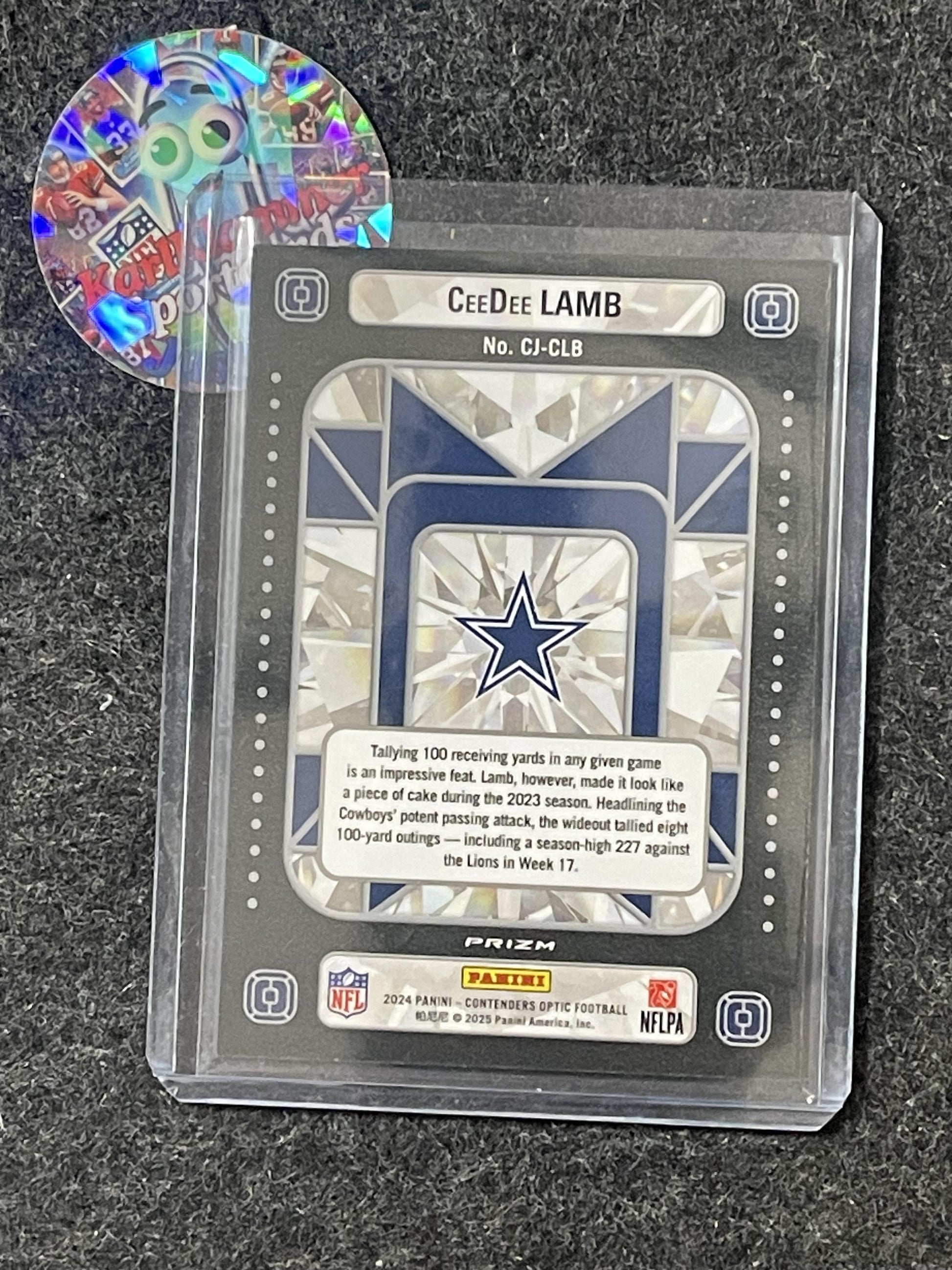2024 Panini Contenders Optic #CJ-CLB CeeDee Lamb Crown Jewels Dallas Cowboys
