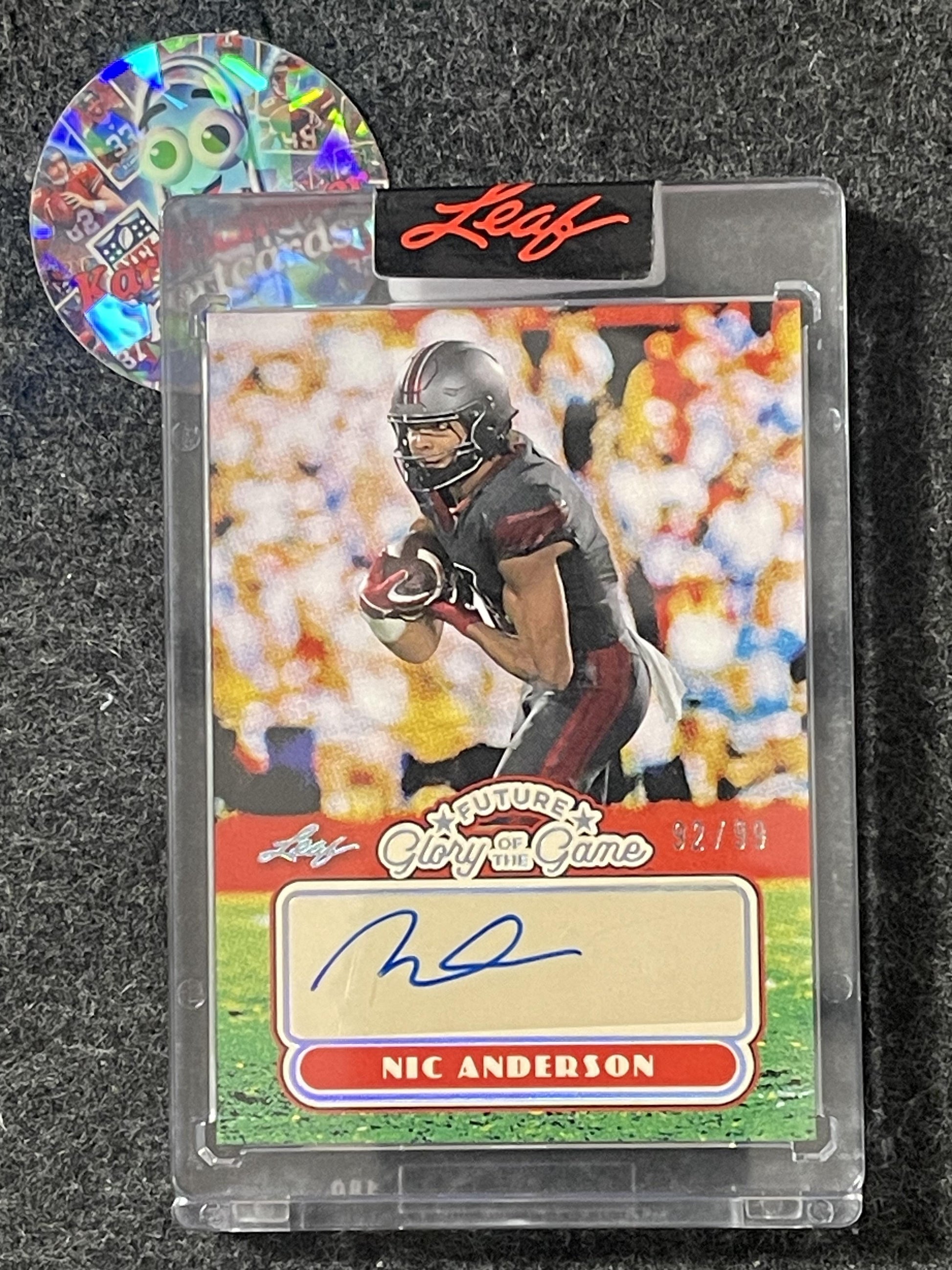 2025 Leaf Glory of the Game - Future Glory Holo Silver #FG-NA1 Nic Anderson #/99 SN,AU