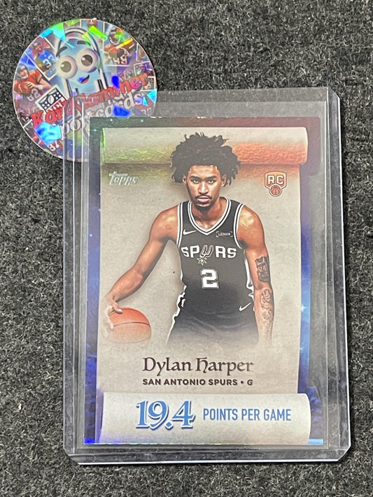 2025-26 Topps Holiday #ML-2 Dylan Harper Making The Nice List San Antonio Spurs