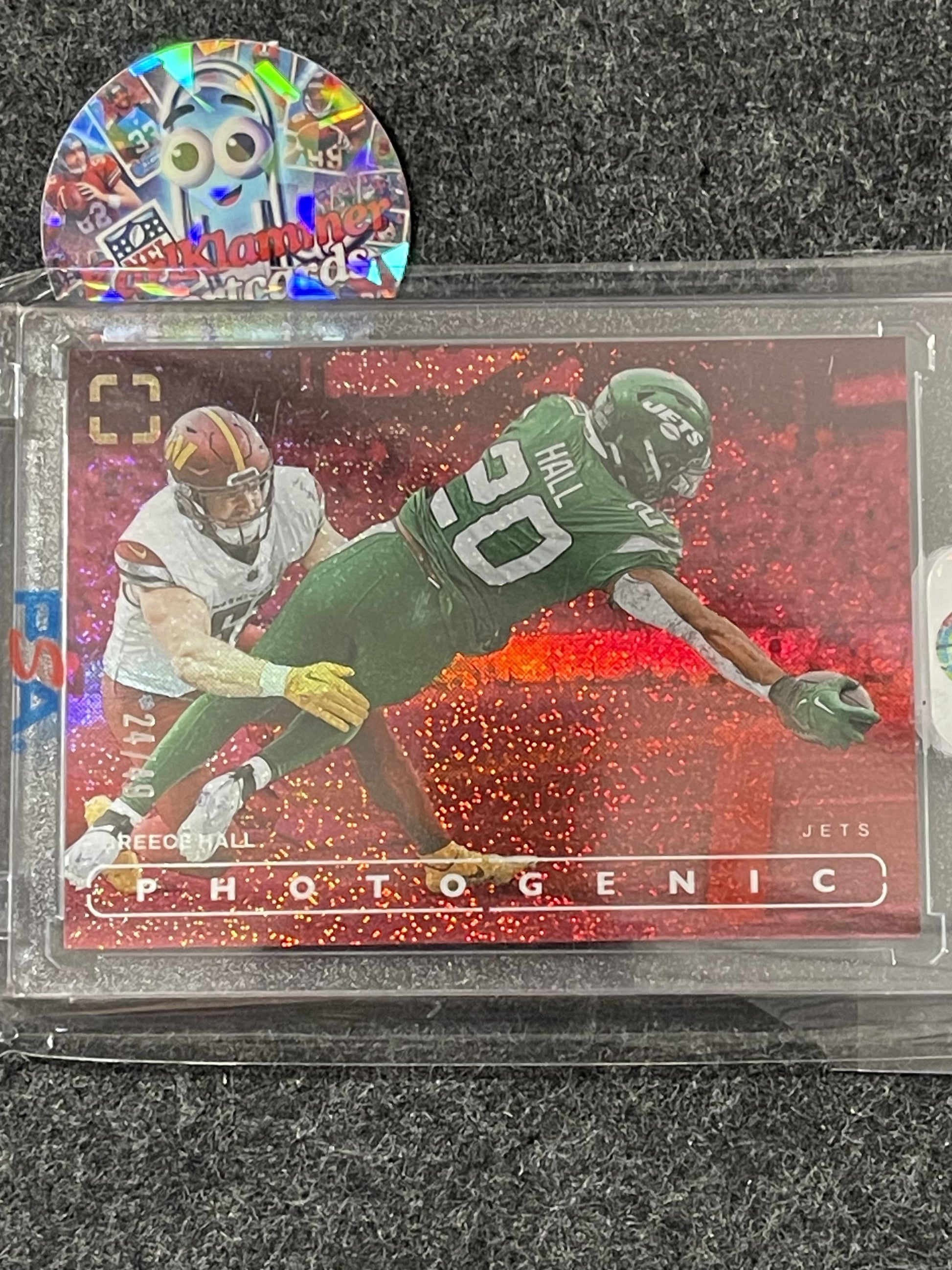 2024 Panini Photogenic #84 Breece Hall Red #/49 New York Jets SN