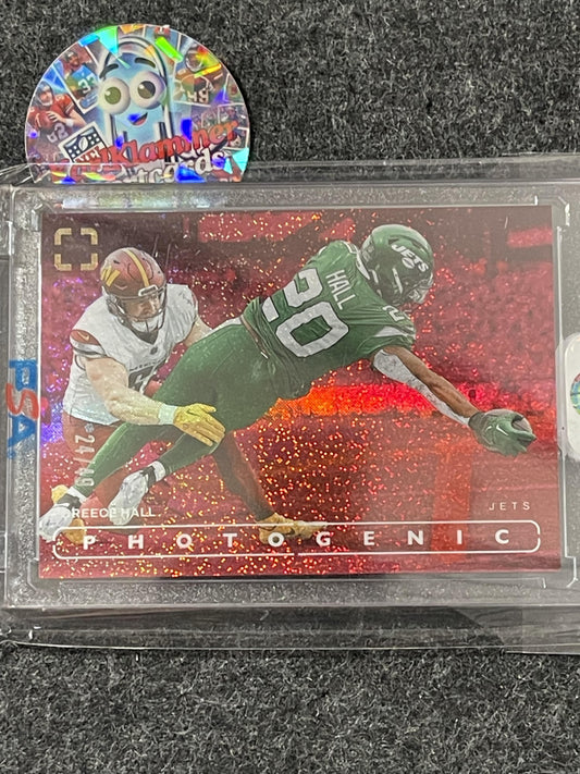 2024 Panini Photogenic #84 Breece Hall Red #/49 New York Jets SN