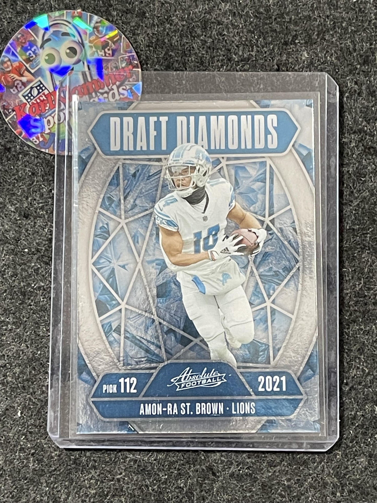 2025 Panini Absolute #DD-ASB Amon-Ra St. Brown Draft Diamonds Detroit Lions
