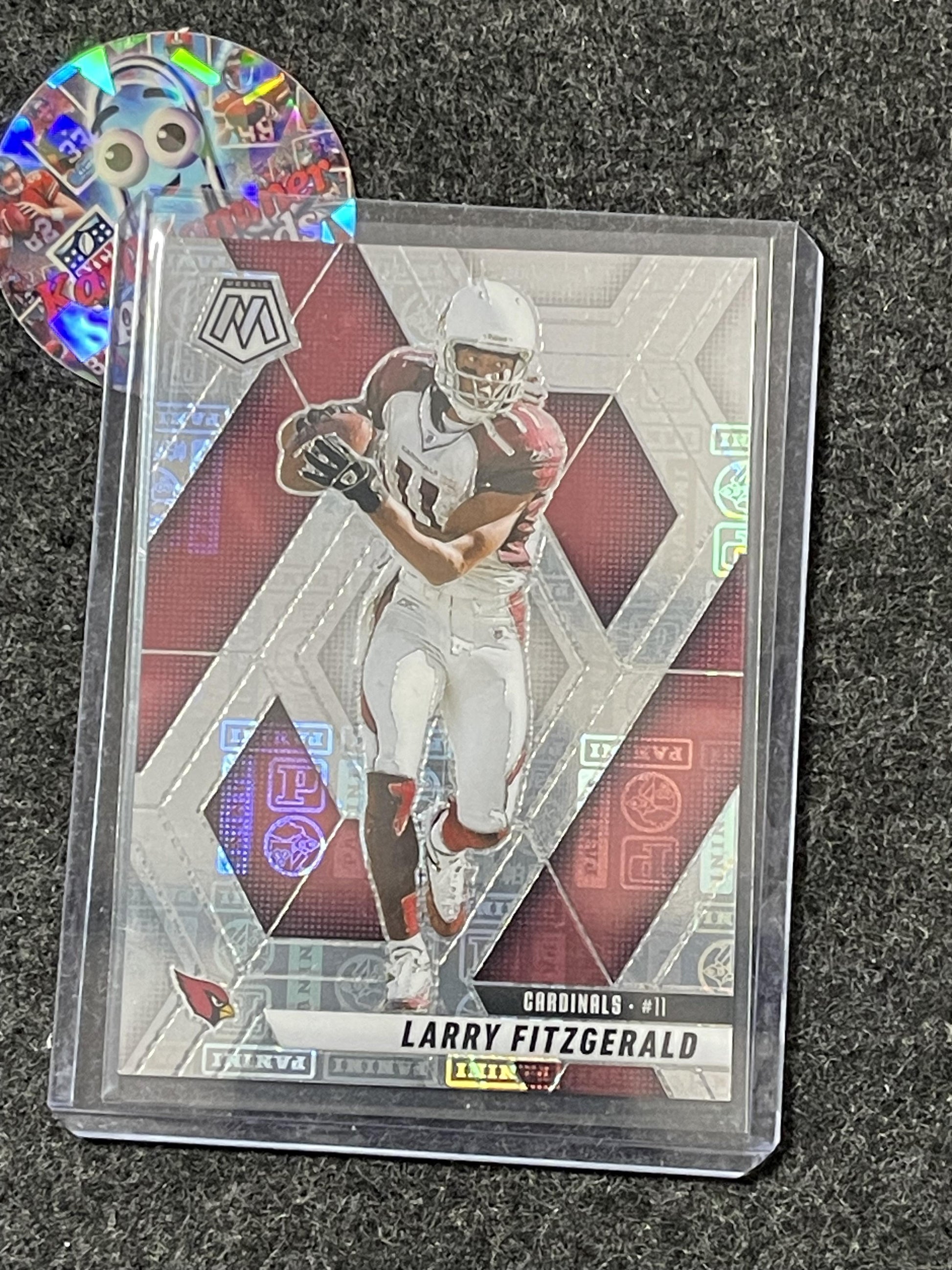 2025 Panini Mosaic #47 Larry Fitzgerald Silver Knight #/149 Arizona Cardinals SN