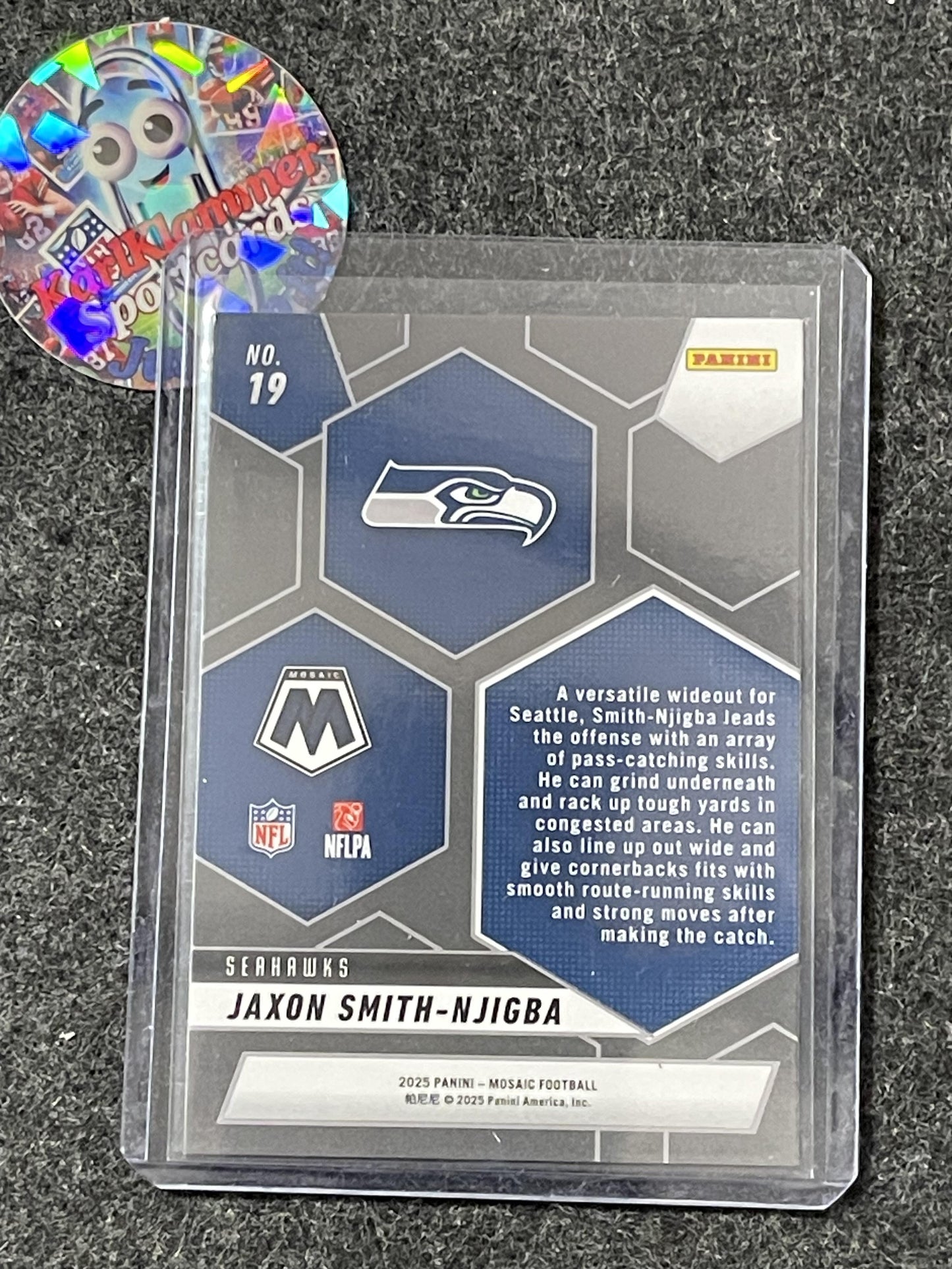 2025 Panini Mosaic #19 Jaxon Smith-Njigba Montage Seattle Seahawks
